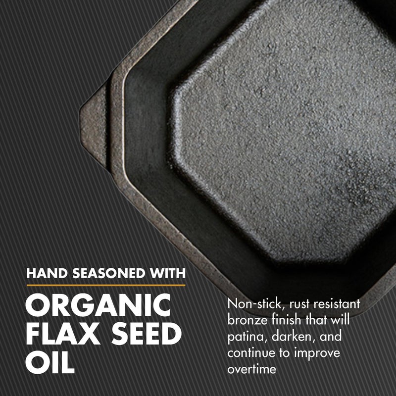 FINEX 1-Quart Cast Iron Sauce Pot, Modern Heirloom, Handcrafted in the USA, Pre-seasoned with Organic Flaxseed Oil - Image 4